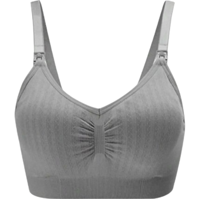SHEIN Maternity Ruched Nursing Bra For Mother