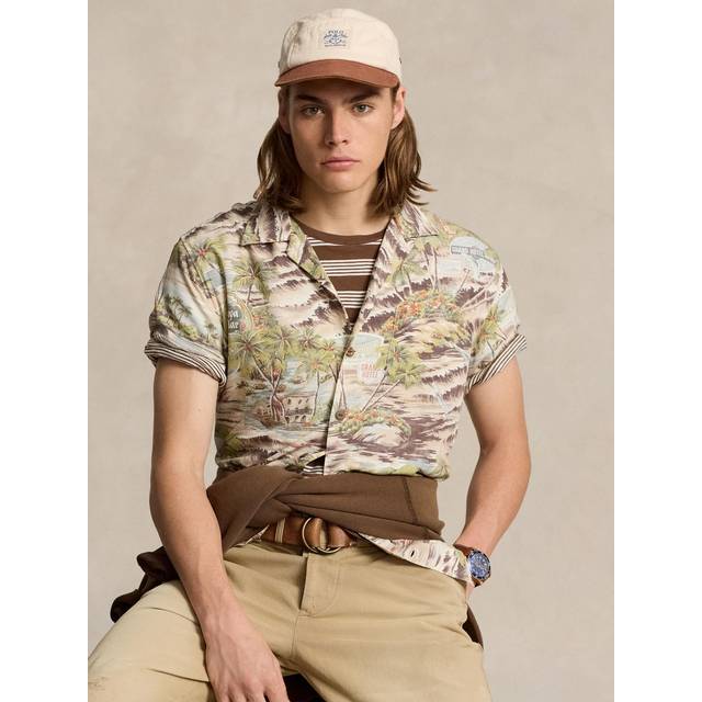Polo Ralph Lauren Printed Rayon Relaxed-Fit Shirt - XL - Multi