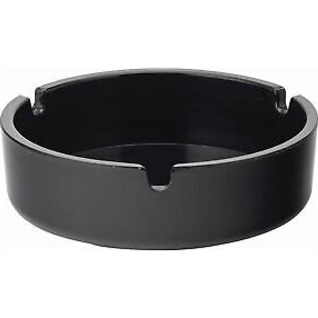 10 X Black Ashtray Melamine Cigarrete Ashtray For Bar Pub Outdoor Use 4 (10cm)