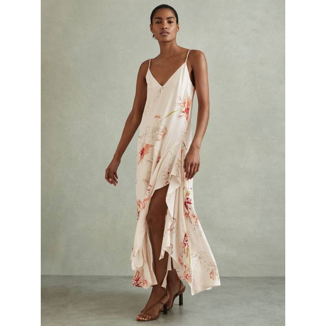 Reiss Melody Floral Dress, Ivory/Multi