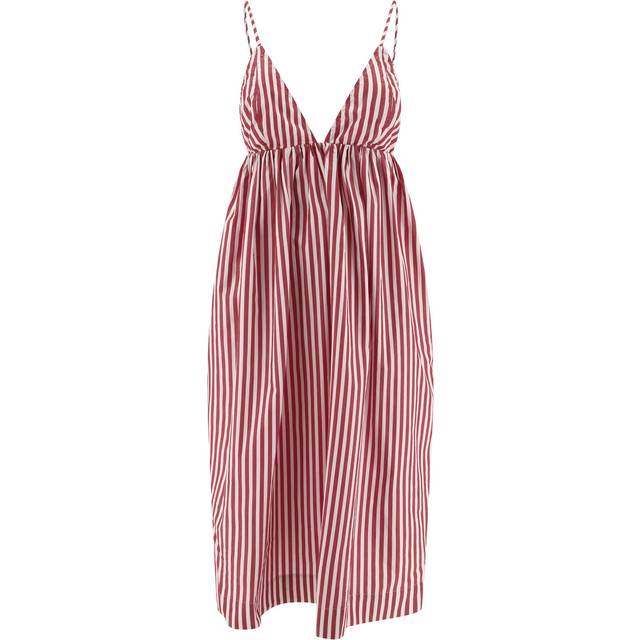 GANNI Stripe Midi Dress