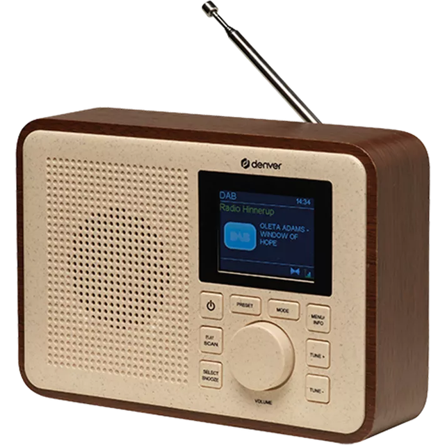 Denver DAB+&FM-Radio Delvis gjord av Bioplast