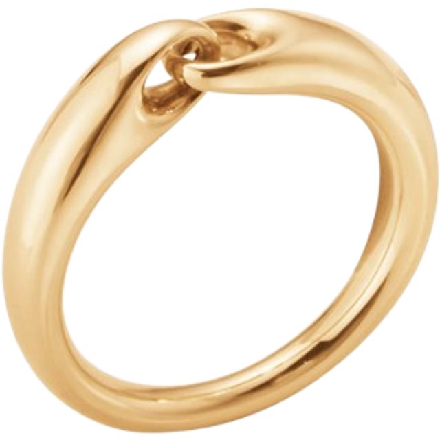 Ring reflect small gult guld