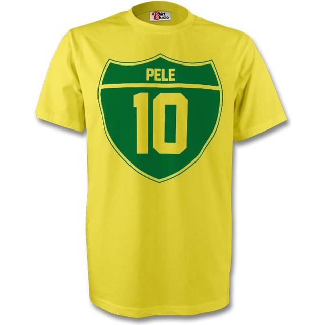 Pele Brazil Crest Tee (yellow) - Kids Men's XS Polyester Made By: Gildan