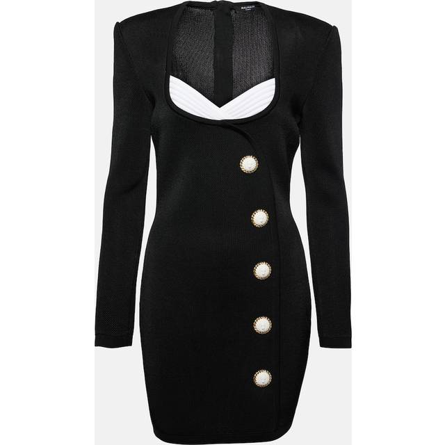 Tailored Viscose Bodycon Mini Dress - white (42)