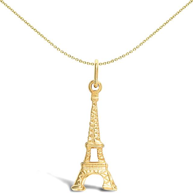 Solid 9ct gold jewelco london eiffel tower charm pendant