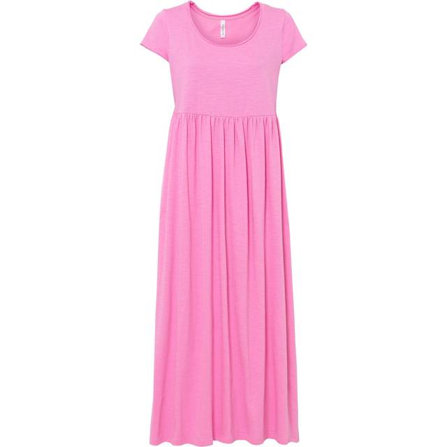bonprix Jersey Maxi Dress - Pale Pink