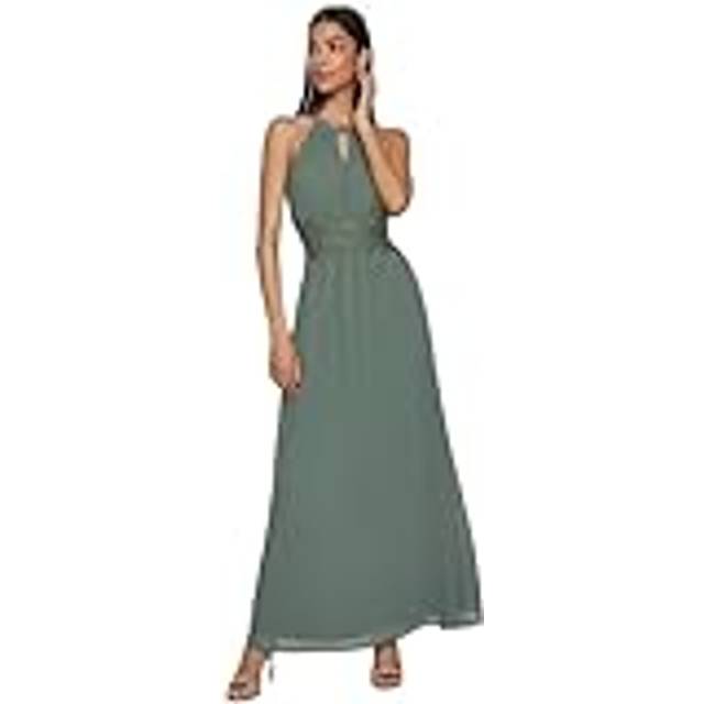 Vila Vimilina Halterneck Maxikjole Festkjole - Jade