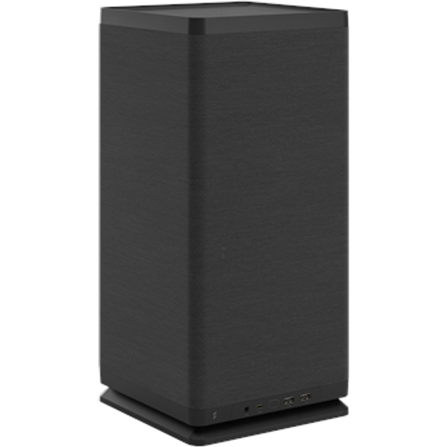 Fractal Design Mood Black – Datorchassi, Elegant tygdesign, 180 mm toppfläkt, Grafikkort upp till 325 mm, kompatibel med m-ITX moderkort