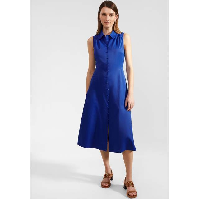 Hobbs Cathleen Sleeveless Midi Shirt Dress