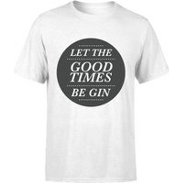 Let the Good Times Be Gin T-Shirt - White - 5XL - White