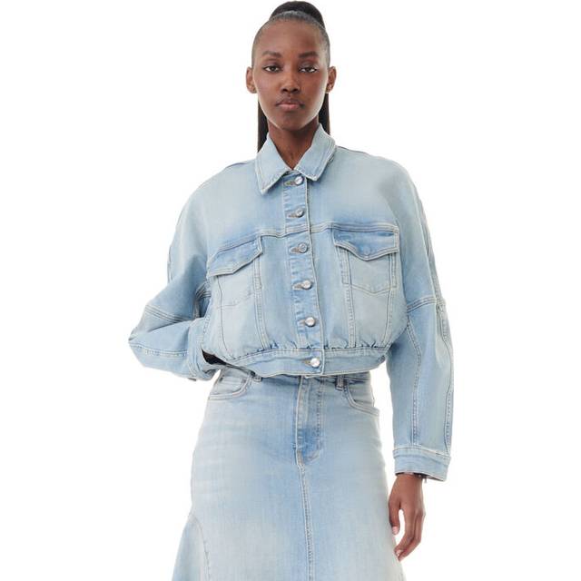 Ganni Denim Bomber Jacket
