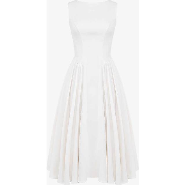 House OF CB Cindy Cut-out Woven Midi Dress - WHITE
