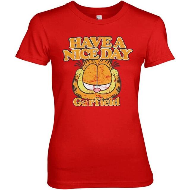 Garfield have a nice day girly tee damen t-shirt red