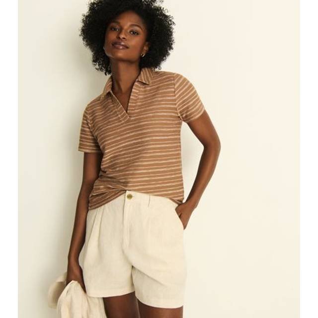 Linen Shorts - Beige - 16