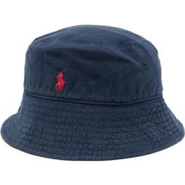Polo Ralph Lauren - embroidered-logo linen bucket hat - women - Linen/Flax/Cotton - One Size - White