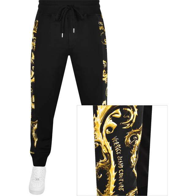 Versace Jeans Couture Black Chromo Couture Sweatpants - EG89-BLACK/GOLD - L