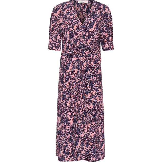 Sylvia Printed Dress - Blush Drop Print - Copenhagen based brand Soaked In Luxury champions sophisticated yet accessible style, delivering a range of wardrobe staples each season that showcases the label's refined design aesthetic. Minimalistic every day basics, flowing feminine dresses and tailored workwear are at the core of each collection, all crafted with the purpose of transcending seasons so you get more out of your favourite pieces.