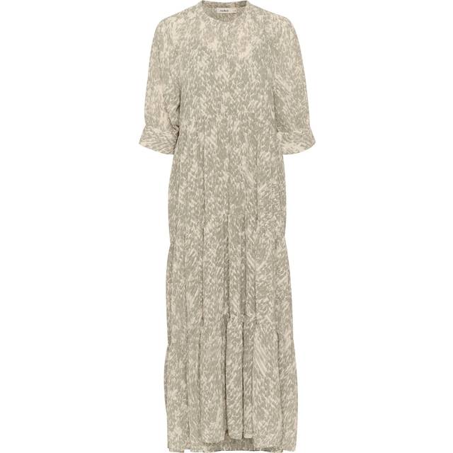 Osaka Printed Tiered Dress - Shadow Drop Print - Copenhagen-based brand Soaked In Luxury champions sophisticated yet accessible style, delivering a range of wardrobe staples each season that showcases the label's refined design aesthetic. Minimalistic every day basics, flowing feminine dresses and tailored workwear are at the core of each collection, all crafted with the purpose of transcending seasons so you get more out of your favourite pieces.