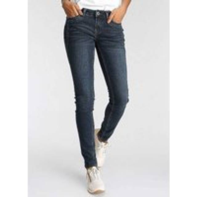 Arizona Low Waist Skinny Jeans - Dark Blue Worn