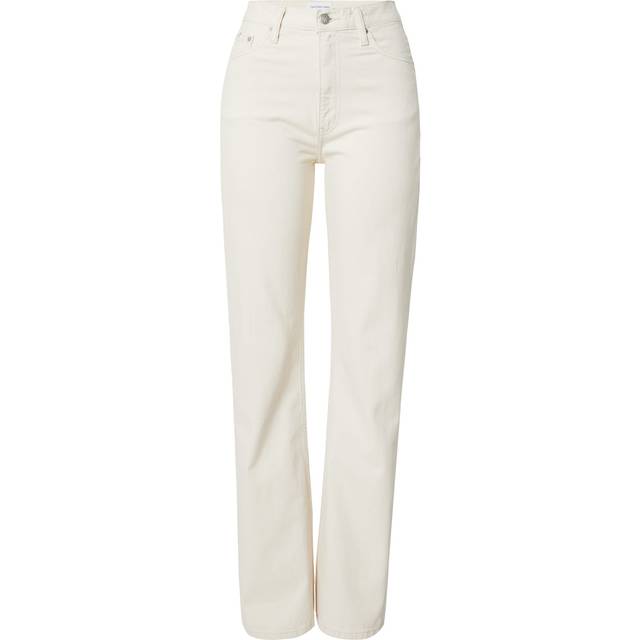 Calvin Klein Jeans High Rise Bootcut Jean - White, White, Size 30, Inside Leg 32, Women -  inside leg 32,30