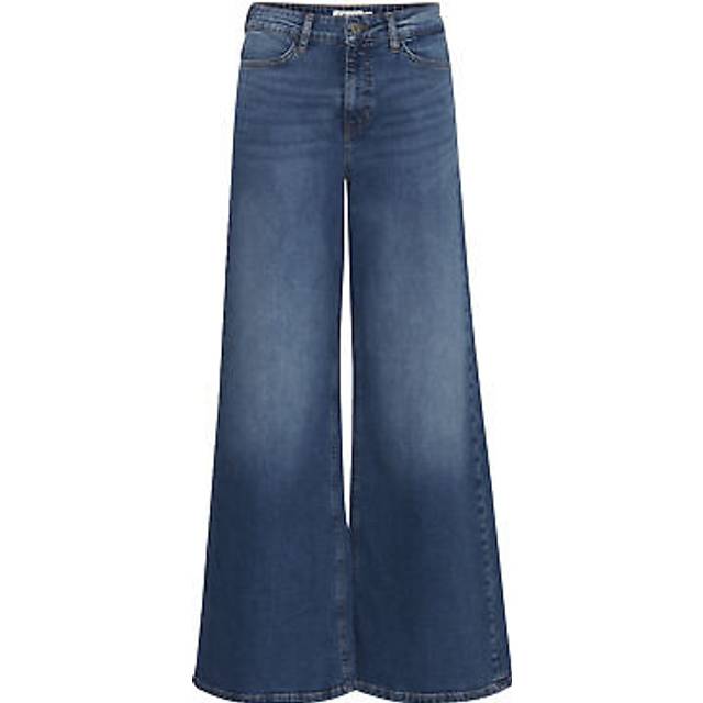 Ichi, Jeans, Dam, W25 L32, Bomull, Blå Bootcut Bomullsjeans med Elastan - blue (W25 L32)