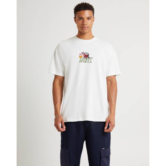 Misfit Shapes Sheer Luck T-Shirt pigment thrift white