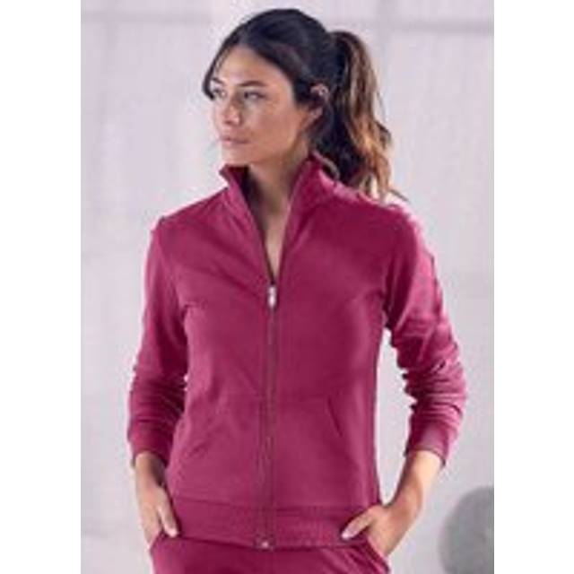 Bench. Loungewear Zip Through Sweat Jacket - Berry