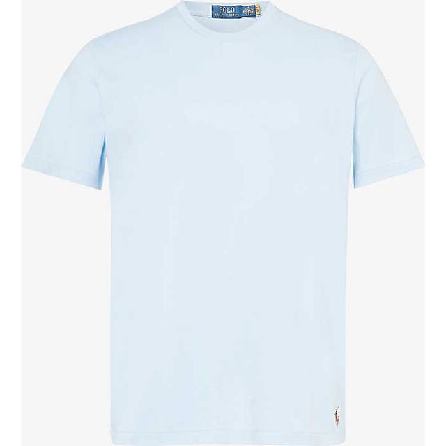 Polo Ralph Lauren Mens Office Blu Logo-embroidered Short-sleeve Cotton-jersey T-shirt Xl