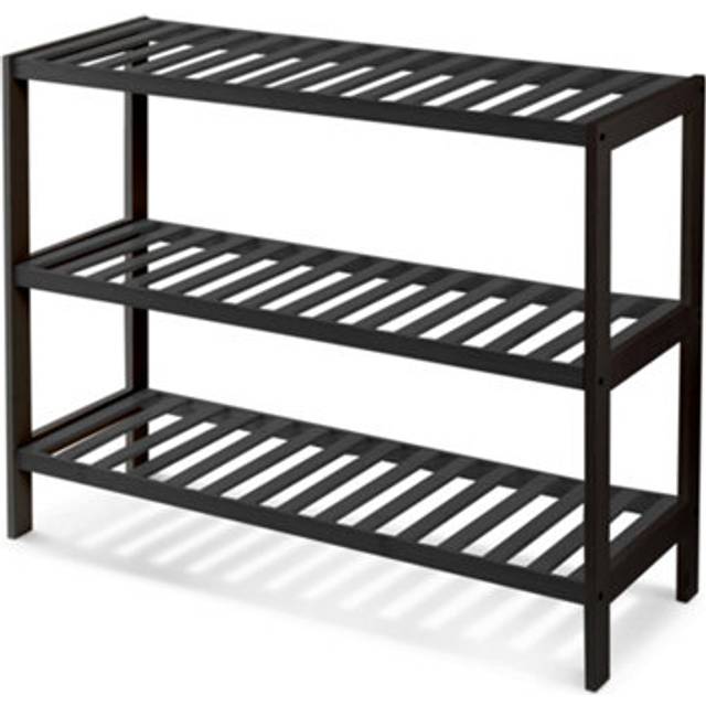KEPLIN 3 Tier Natural Bamboo Shoe Rack Easy Assembly & Strong Design