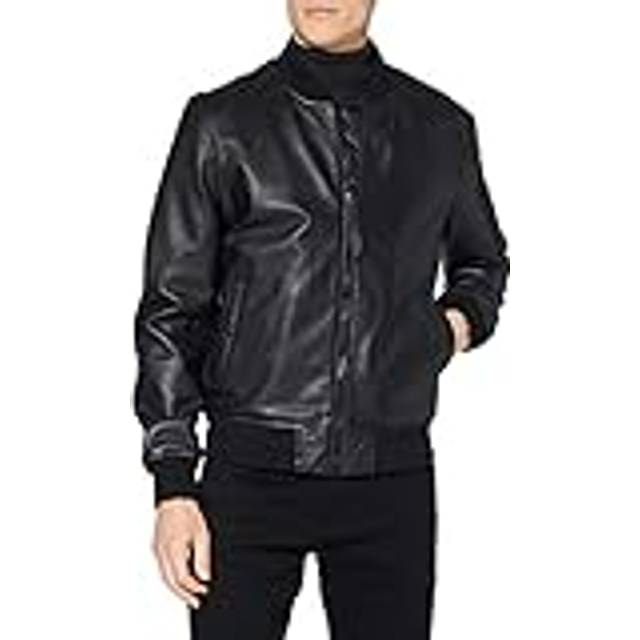Queens Lambskin Leather Jacket - Black - XL
