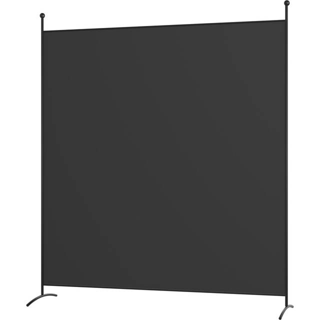 Costway Beige Solar Powered LED Patio Umbrella with Tilt and Crank 3m - Blue - 300 x 300 x 250cm