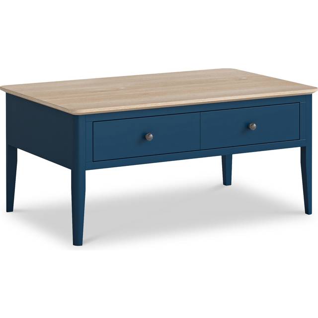 Penrose Mid Century Modern Coffee Table | Navy / Coconut White