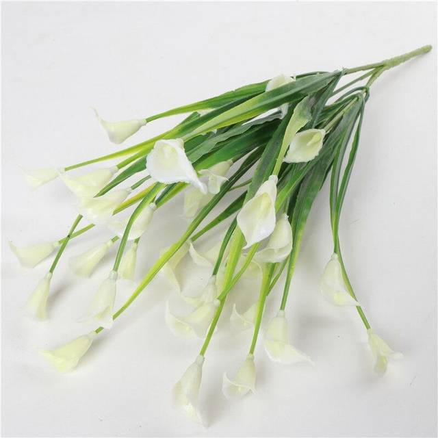 (White) Artificial Calla Lily Flowers Plants Home Decor
