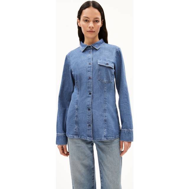 Women's denim jacket ARMEDANGELS Nilaara - Bleu