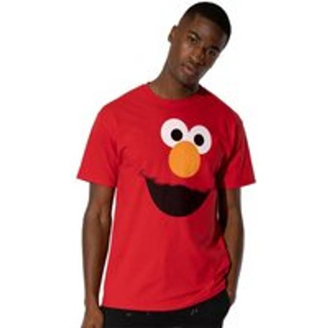 Sesame Street Elmo Face Mens T-Shirt Red - XXL