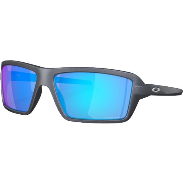 Oakley Man OO9129 CABLES 912918 Sunglasses O_matter Grey Blue Squared Normal Prizm