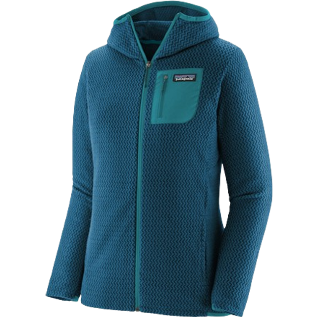 Patagonia Womens R1 Air Full-zip Hoody (Blå (LAGOM BLUE) Small)