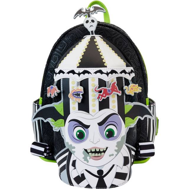 Loungefly Beetlejuice Carousel Hat Light Up Cosplay Mini Backpack | Beetlejuice Accessories - Green&#47;Black&#47;White (One-Size)