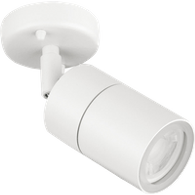 Aurora WallE IP44 Adjustable GU10 Wall Light - White - EN-WL1W