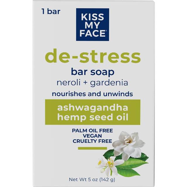 Kiss My Face De-Stress Bar Soap Neroli + Gardenia 5 oz