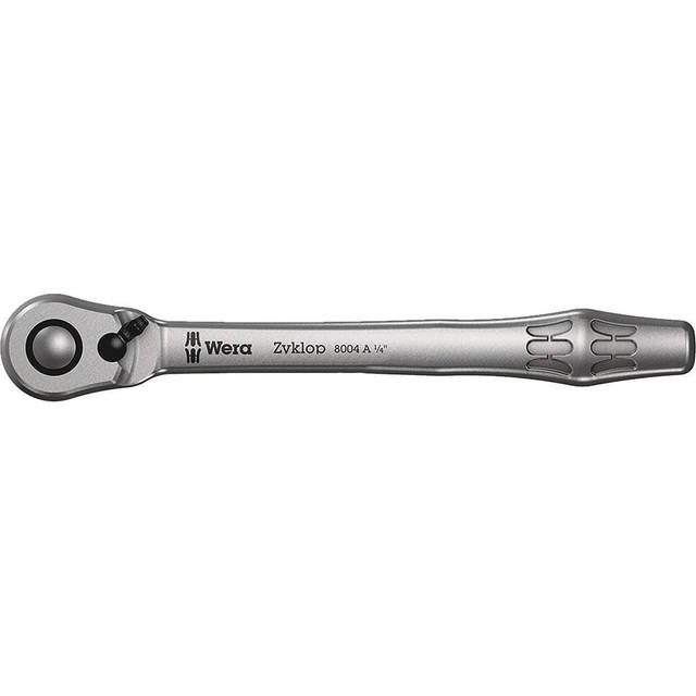 Wera 05004004001 8004 A Zyklop Metal-Knarre mit Umschalthebel mit 1/4Zoll-Antrieb, 1/4 Zoll x 141.0 mm
