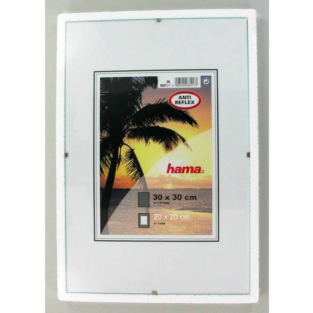 Hama Clip-Fix Frameless Picture Holder, anti-reflection glass, 30 x 30 cm