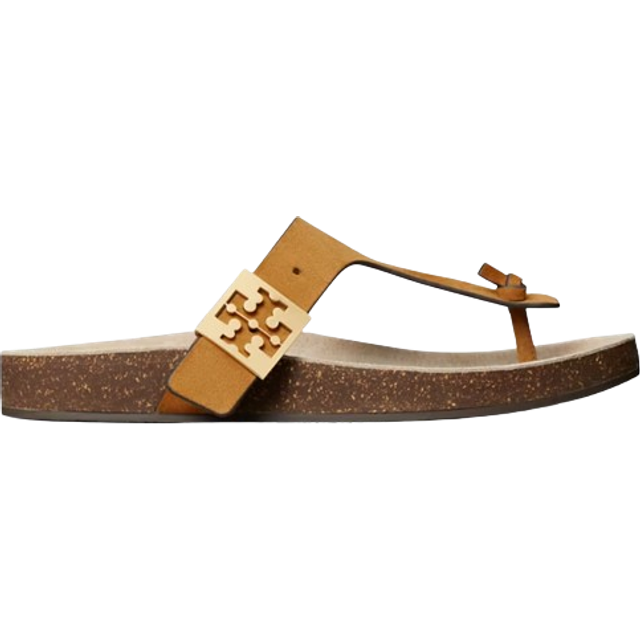 Tory Burch Women's Mellow Suede Toe-Post Sandals - UK 5.5 - Tan
