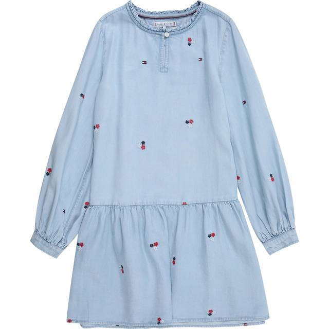 Floral Embroidery Fit And Flare Dress