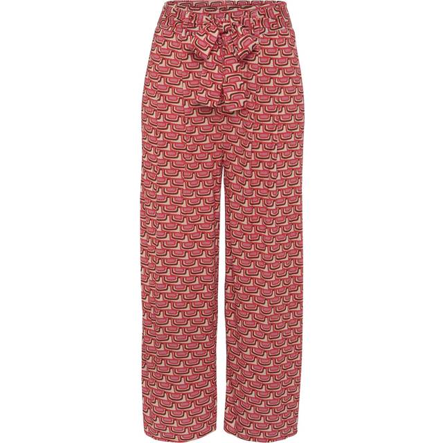 Vivance Patterned Culottes - Red Print