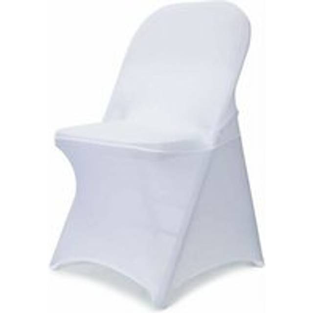 Tumalagia - Spandex Folding Chair Covers - 10 Universal Improved Stretch Washable Fitted Chair Covers for Wedding, Holiday, Banquet, Party,