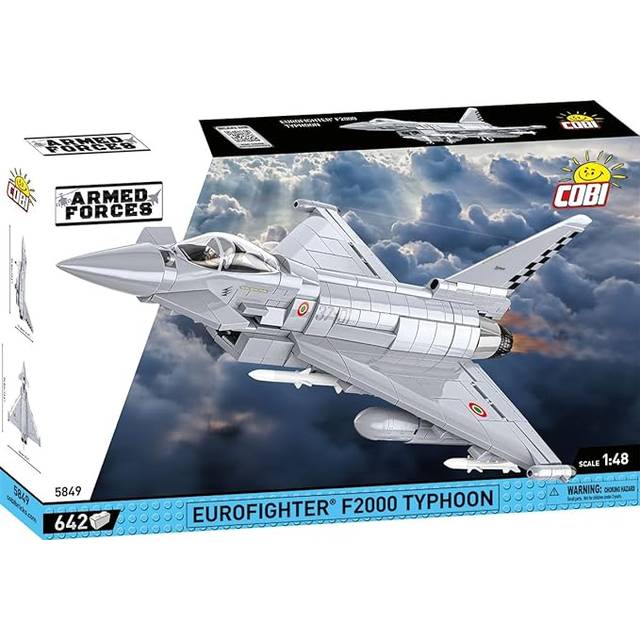 Cobi 1/48 Scale Eurofighter F2000 Typhoon Model Kit - Black