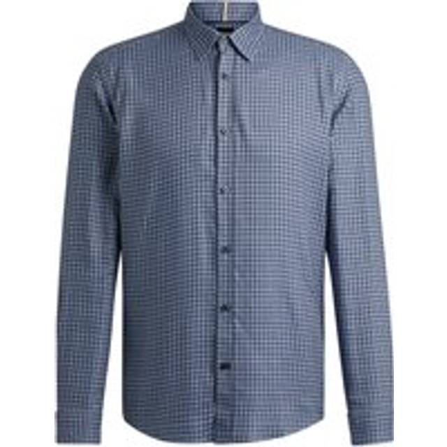 Hugo Boss Men's Regular-Fit Shirt - Navy - Size: 40/Regular
