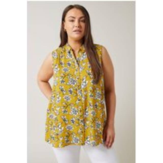 Floral Print Tunic - Yellow - 22-24